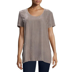 JWLA for Johnny Was Women's Taylor Mixed Velvet Tee Top Size XS